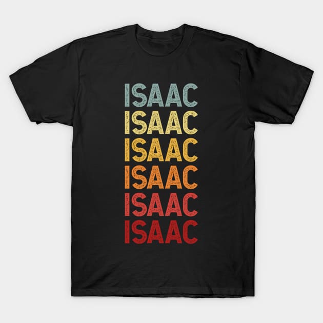 Isaac Name Vintage Retro Gift Named Isaac T-Shirt by CoolDesignsDz